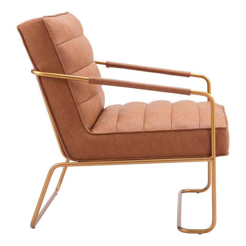  Zuo Dallas 109520 Accent Chair - Vintage Brown IMAGE 2