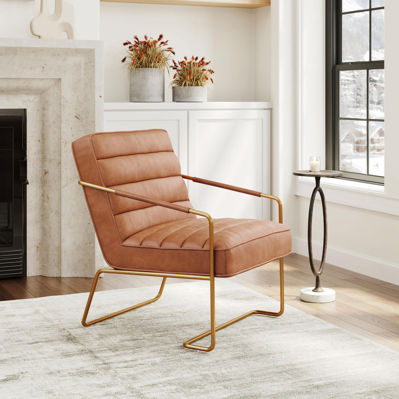  Zuo Dallas 109520 Accent Chair - Vintage Brown IMAGE 8