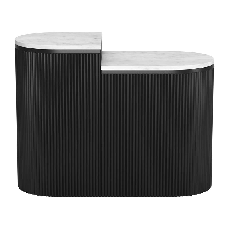  Zuo Ormara 109919 Side Table Set - White & Black IMAGE 5