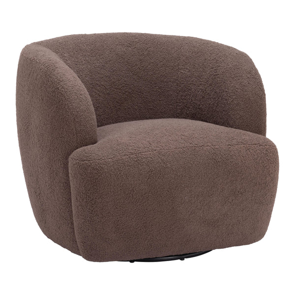  Zuo Govan 109958 Swivel Chair - Brown IMAGE 1