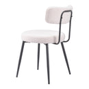  Zuo Blanca 109738 Dining Chair - Ivory IMAGE 5