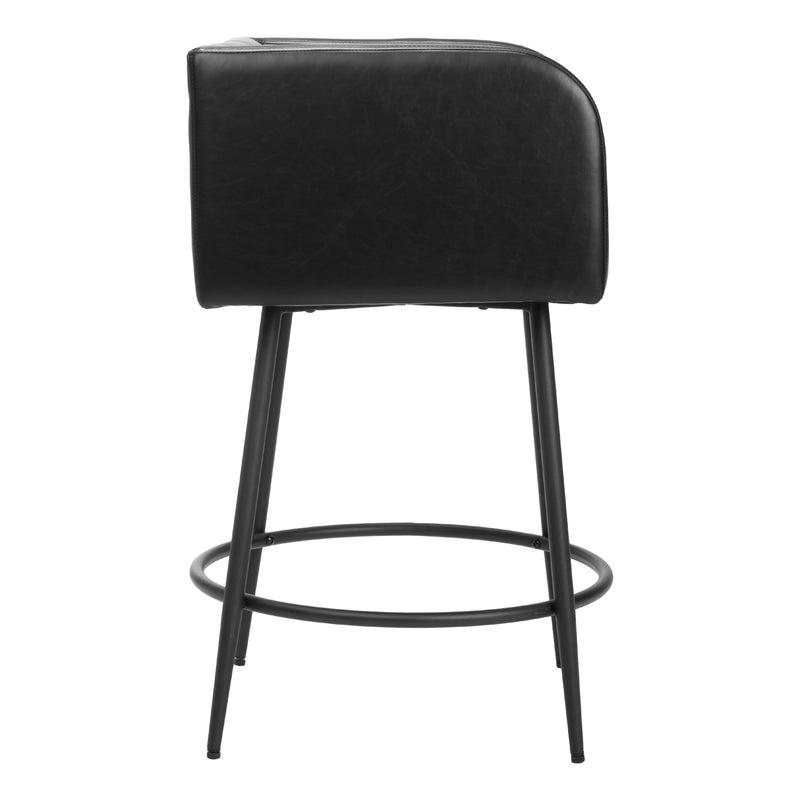  Zuo Horbat 110062 Counter Stool - Black IMAGE 2