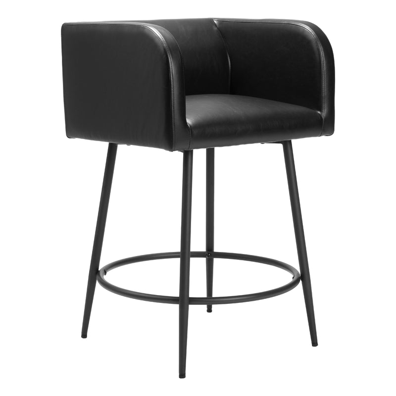  Zuo Horbat 110062 Counter Stool - Black IMAGE 6