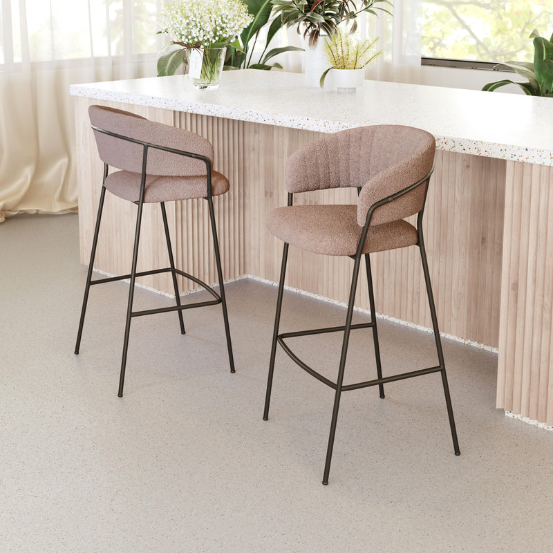  Zuo Josephine 109674 Barstool - Brown IMAGE 7