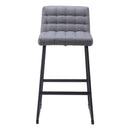  Zuo Pago 110072 Barstool - Grey IMAGE 3