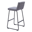  Zuo Pago 110072 Barstool - Grey IMAGE 5