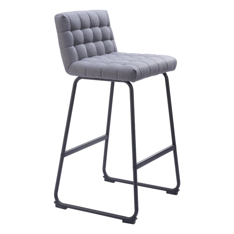  Zuo Pago 110072 Barstool - Grey IMAGE 6