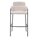  Zuo Marcel 109667 Barstool - Cream IMAGE 3