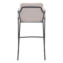  Zuo Marcel 109667 Barstool - Cream IMAGE 4
