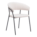  Zuo Josephine 109669 Dining Chair - Cream IMAGE 1