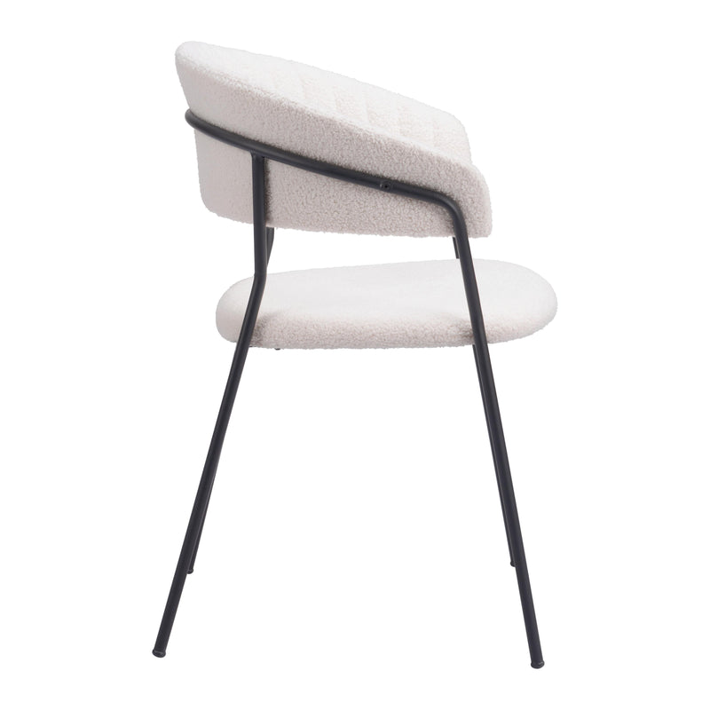  Zuo Josephine 109669 Dining Chair - Cream IMAGE 2