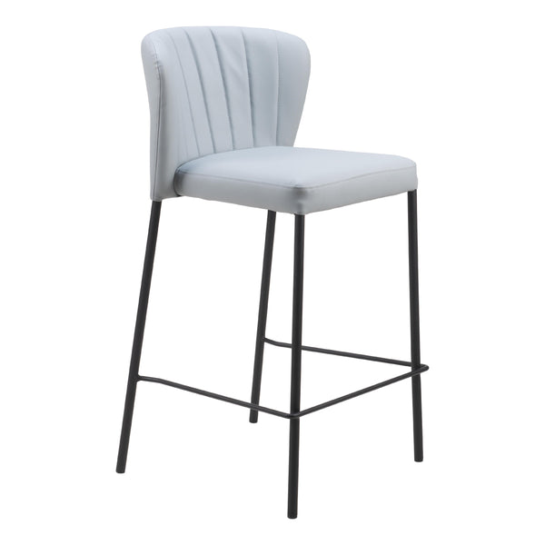  Zuo Linz 109781 Counter Stool - Grey IMAGE 1