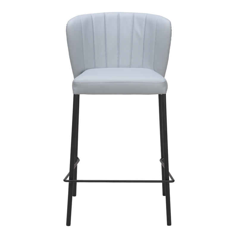  Zuo Linz 109781 Counter Stool - Grey IMAGE 3