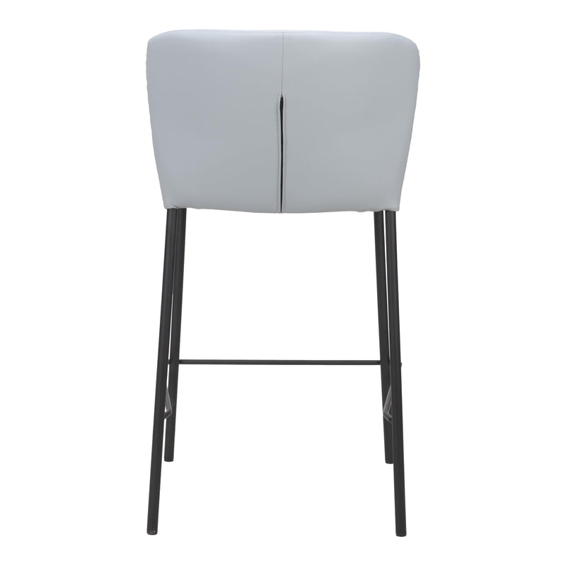  Zuo Linz 109781 Counter Stool - Grey IMAGE 4