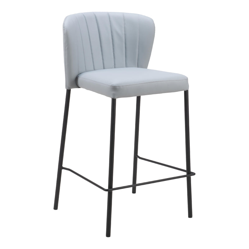  Zuo Linz 109781 Counter Stool - Grey IMAGE 6