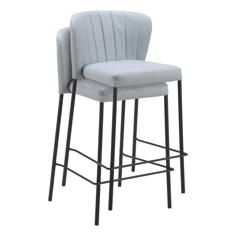  Zuo Linz 109781 Counter Stool - Grey IMAGE 7