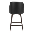  Zuo Keppel 109973 Swivel Counter Stool - Black & Bronze IMAGE 4