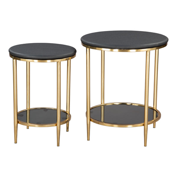  Zuo Koper 109775 Coffee Table Set - Black IMAGE 1
