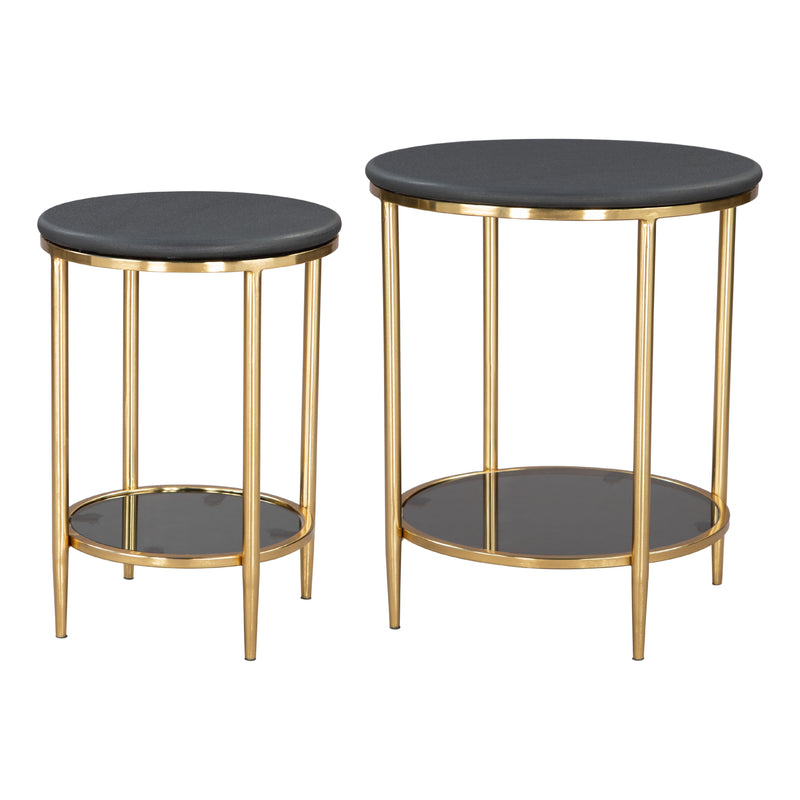  Zuo Koper 109775 Coffee Table Set - Black IMAGE 3