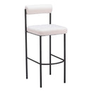  Zuo Livorno 109812 Barstool - Ivory IMAGE 1