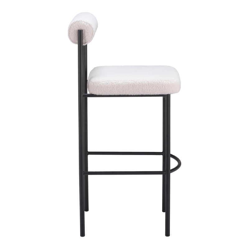  Zuo Livorno 109812 Barstool - Ivory IMAGE 2