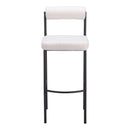  Zuo Livorno 109812 Barstool - Ivory IMAGE 3