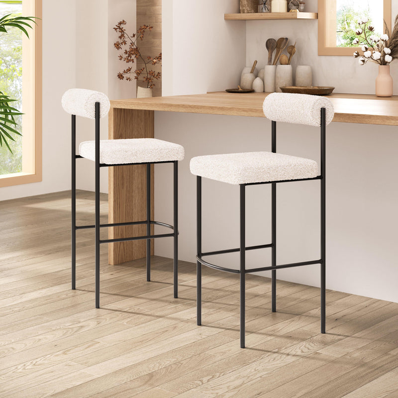  Zuo Livorno 109812 Barstool - Ivory IMAGE 8