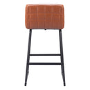  Zuo Pago 109950 Barstool - Brown IMAGE 4