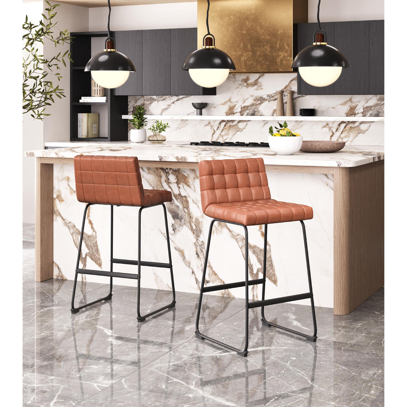  Zuo Pago 109950 Barstool - Brown IMAGE 8