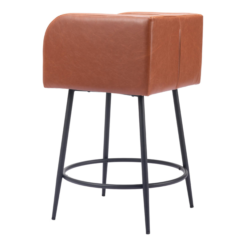  Zuo Horbat 109946 Counter Stool - Brown IMAGE 5