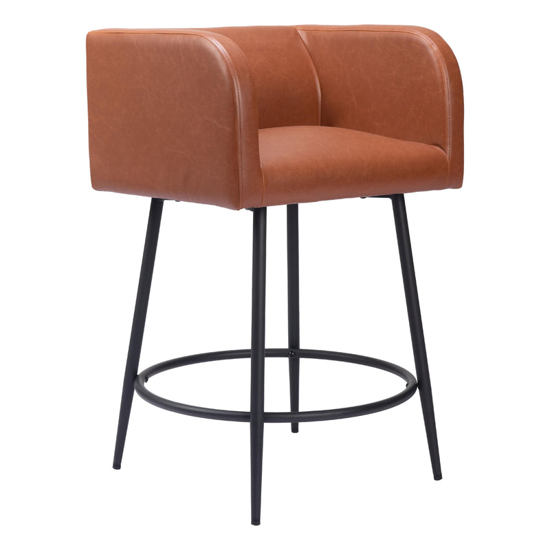  Zuo Horbat 109946 Counter Stool - Brown IMAGE 6