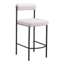  Zuo Livorno 109811 Counter Stool - Ivory IMAGE 1