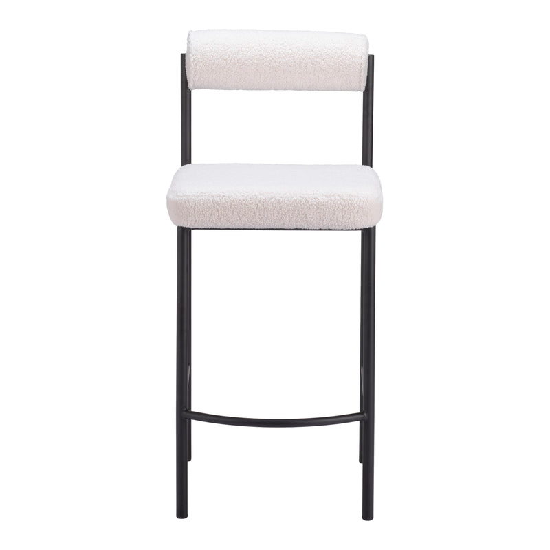  Zuo Livorno 109811 Counter Stool - Ivory IMAGE 3