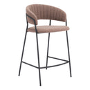  Zuo Josephine 109672 Counter Stool - Brown IMAGE 1