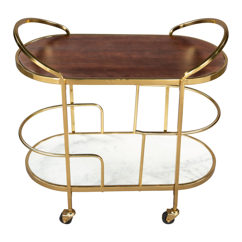  Zuo Antalya 109778 Bar Cart - Multicolor IMAGE 4
