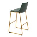  Zuo Augusta 109961 Barstool - Green & Gold IMAGE 5