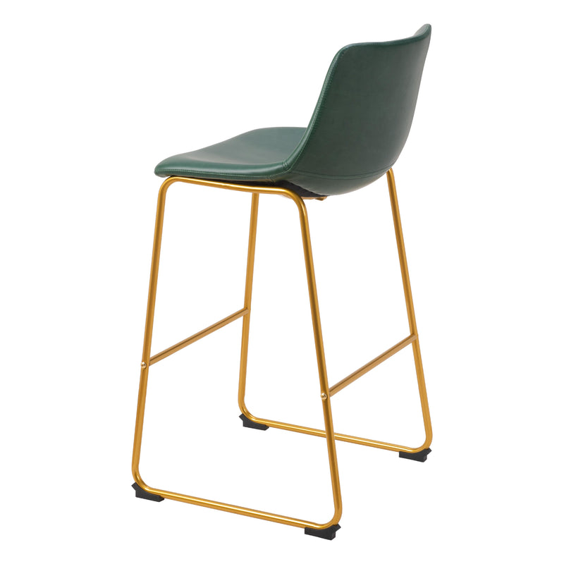  Zuo Augusta 109961 Barstool - Green & Gold IMAGE 5