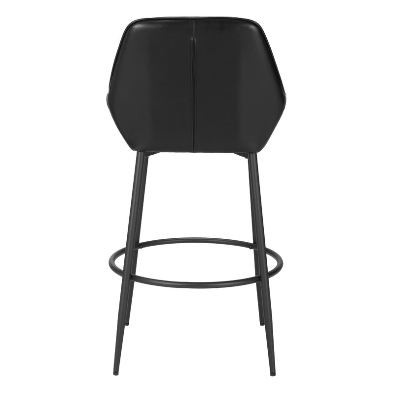  Zuo 110075 Vila Barstool - Black IMAGE 4