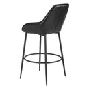  Zuo 110075 Vila Barstool - Black IMAGE 5