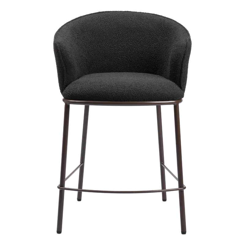  Zuo Essen 109809 Counter Stool - Black & Bronze IMAGE 3