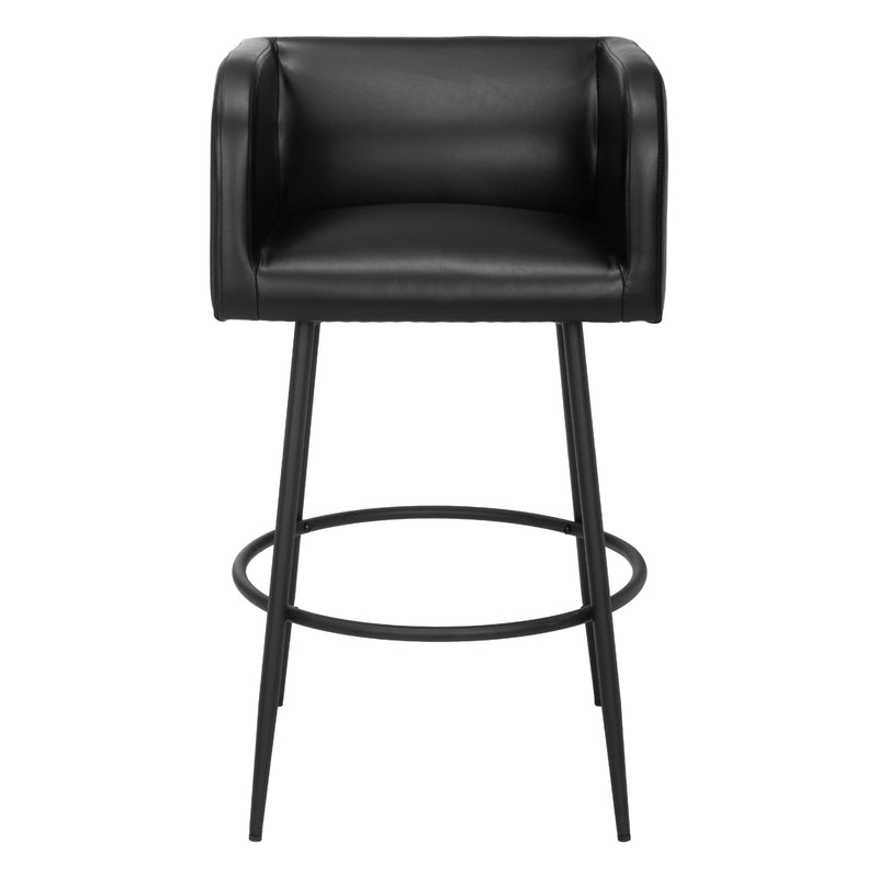  Zuo Horbat 110063 Barstool - Black IMAGE 3