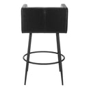  Zuo Horbat 110063 Barstool - Black IMAGE 4
