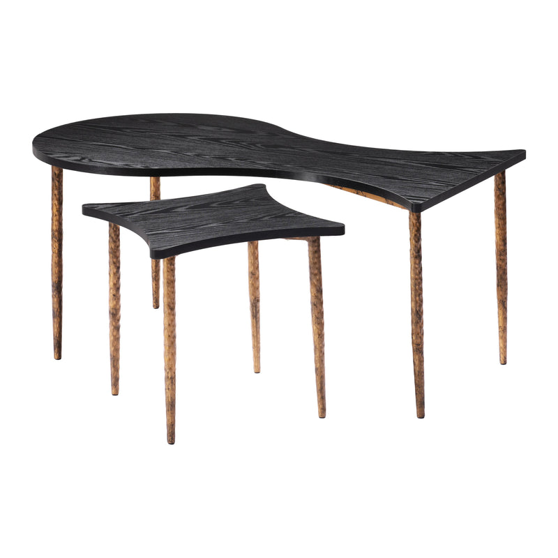  Zuo Norden 110032 Coffee Table Set - Black & Bronze IMAGE 4