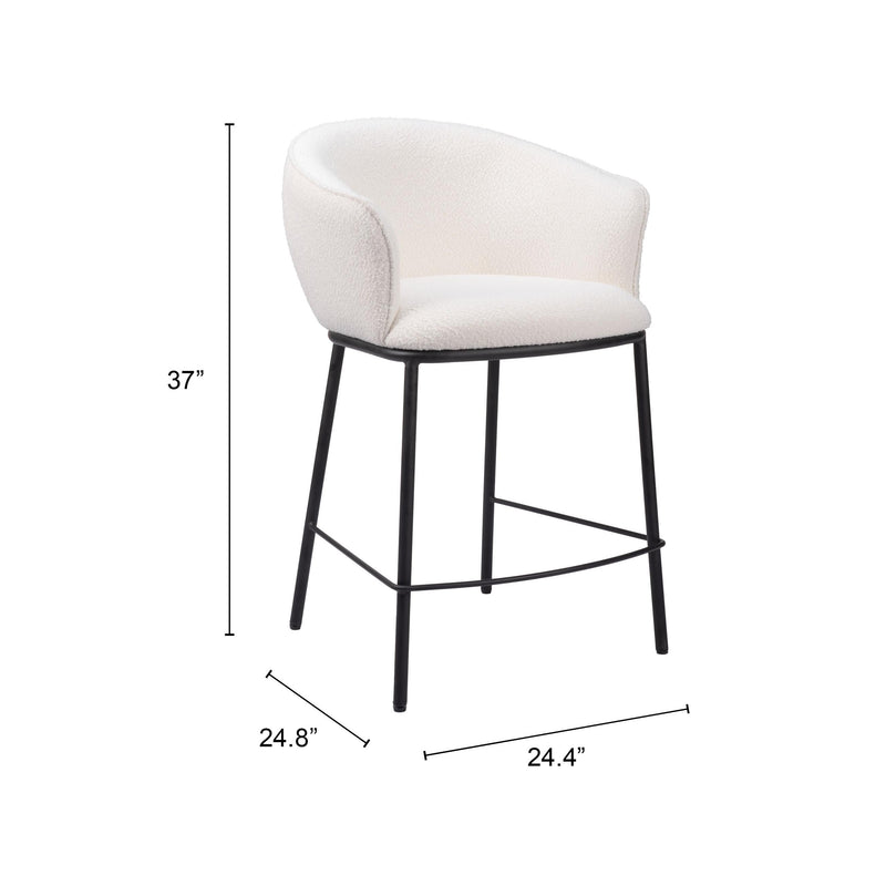  Zuo Essen 109807 Counter Stool - Ivory IMAGE 10