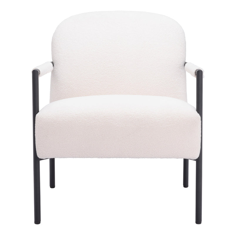  Zuo Chicago 109518 Accent Chair - Ivory IMAGE 3