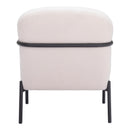  Zuo Chicago 109518 Accent Chair - Ivory IMAGE 4