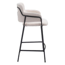  Zuo Marcel 109665 Counter Stool - Cream IMAGE 2