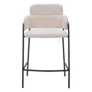  Zuo Marcel 109665 Counter Stool - Cream IMAGE 3