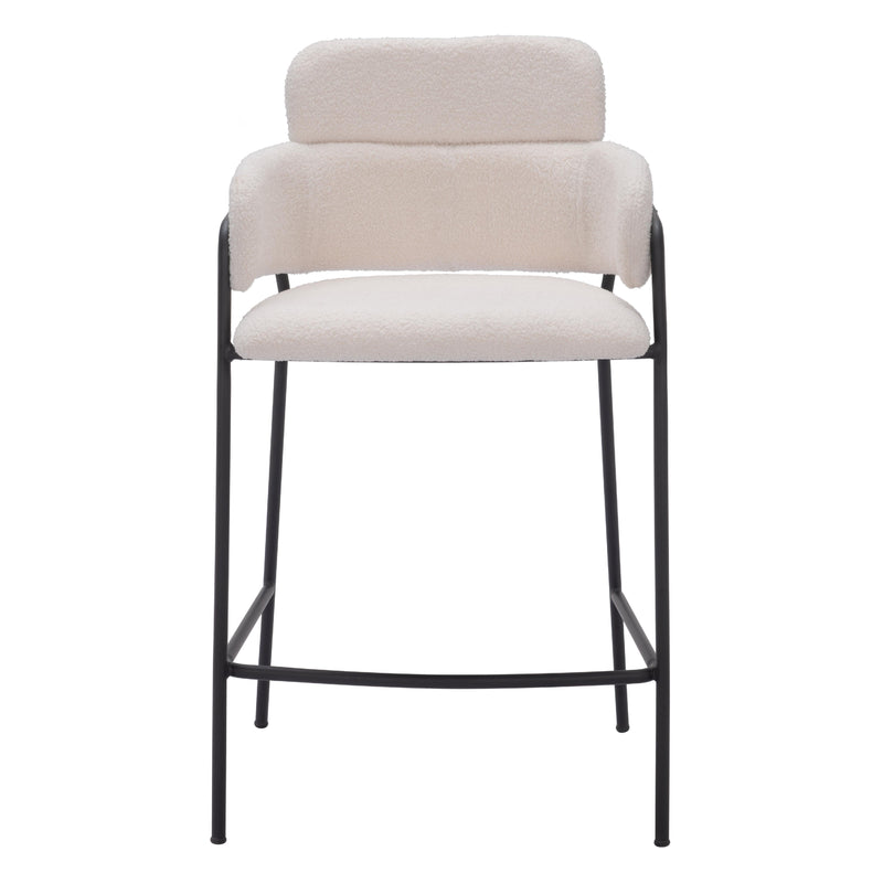  Zuo Marcel 109665 Counter Stool - Cream IMAGE 3