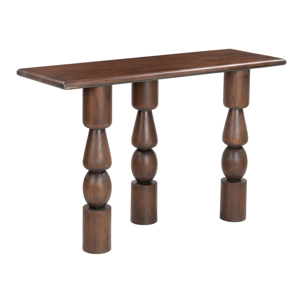  Zuo Split 109852 Console Table - Brown IMAGE 1